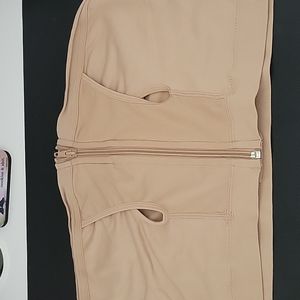 Secret Treasures Beige Strapless Front-Zip Bandeau Bra